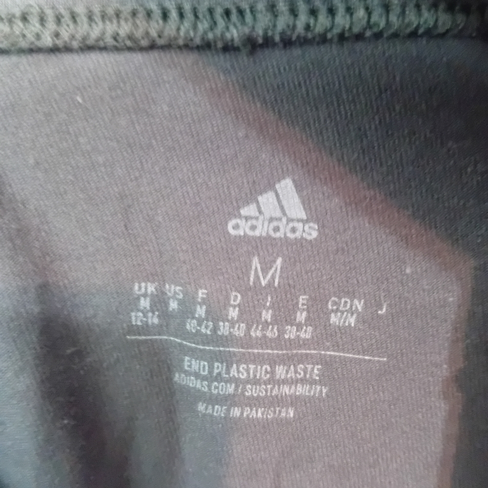Womens Leggings Charcoal Gray Athletic Leggings with Black Side Stripes - Picture 3 of 4